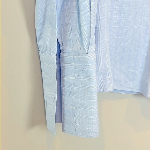 Thomas Pink Men's Dress Shirt Light Blue French Cuff Button Down 15.5 - Picture 4 of 8